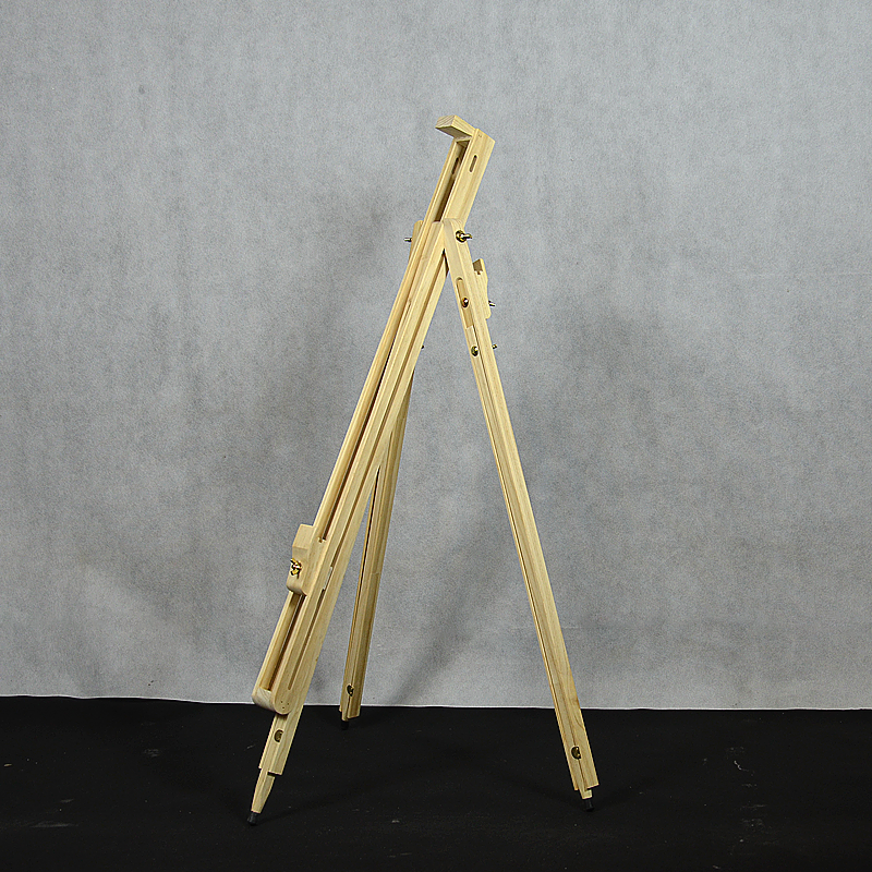 Malířský stojan třínohý světlé dřevo, k dispozici 1 ks