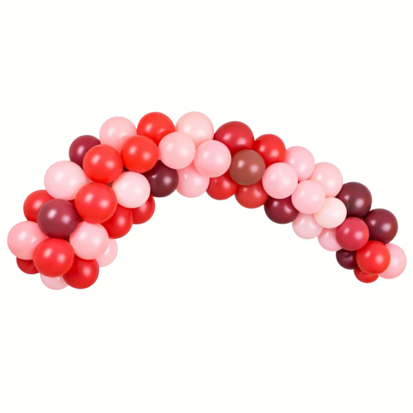 Balónková girlanda červeně-růžová 40ks