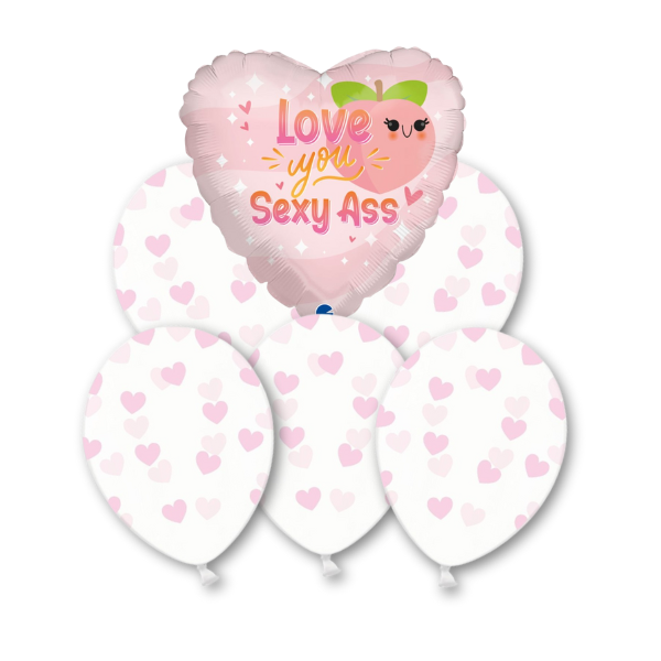 Balónkový set - Love you Sexy Ass 7ks
