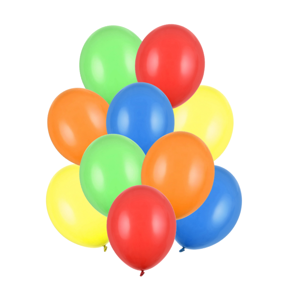 Balónky latexové pastelové mix barev 30 cm, 10 ks