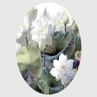 Samolepc vliesov fototapeta na zed' Klidn lotosy | 140 x 140 cm | CR 3334