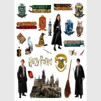 Dtsk samolepka na ze Harry Potter Hogwarts | 30 x 30 cm | DKS 3837