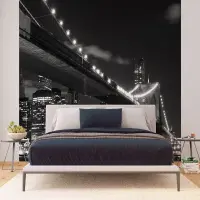 Vliesov fototapeta na zed' Brooklynsk most v noci | 375 x 270 cm | FTNS 2469