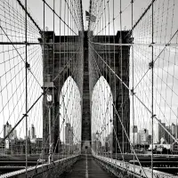 Vliesov fototapeta na zed' Prchod Brooklynskm mostem | 155 x 110 cm | FTNM 2664