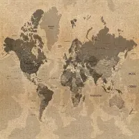 Vliesov fototapeta na zed' Starodvn mapa svta | 155 x 110 cm | FTNM 2683