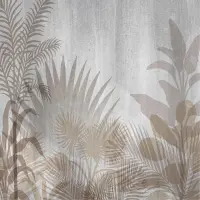 Vliesov fototapeta na zed' Siluety tropickho list | 155 x 110 cm | FTNM 2694