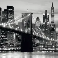 Vliesov fototapeta na zed' Dramatick Brooklynsk Most | 360 x 254 cm | FTS 0199