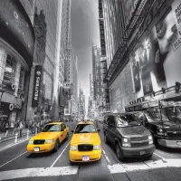 Vliesov fototapeta na zed' New York City Taxi | 360 x 254 cm | FTS 1310