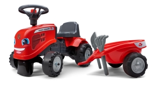 Odstrkovadlo traktor Massey Ferguson erven s volantem a va