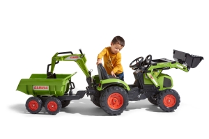 Traktor Claas Axos lapac - s pedn i zadn lc + valnk