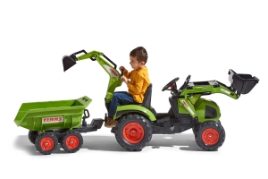 Traktor Claas Axos lapac - s pedn i zadn lc + valnk