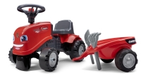 Odstrkovadlo - traktor Case IH Ride - on erven s volantem