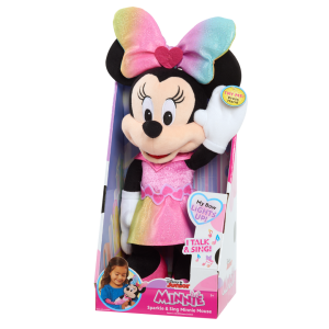 Minnie Mouse zpvajc plyak v lesklch atikch