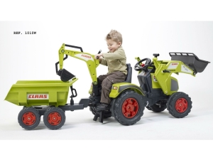 Traktor Claas Axos lapac - s pedn i zadn lc + valnk