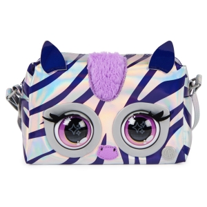 Purse Pets Metalick interaktivn kabelka zebra