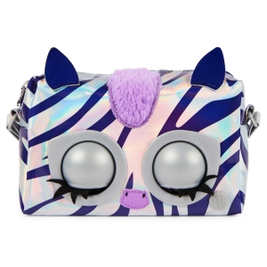 Purse Pets Metalick interaktivn kabelka zebra