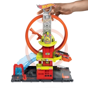 Hot Wheels city super hasisk stanice se smykou