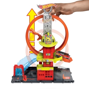 Hot Wheels city super hasisk stanice se smykou