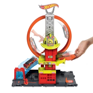 Hot Wheels city super hasisk stanice se smykou