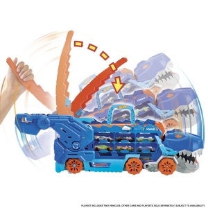 Hot Wheels city T-rex taha se svtly a zvuky