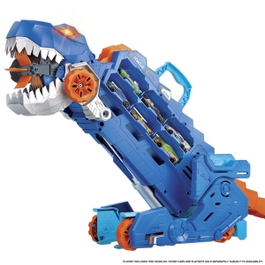 Hot Wheels city T-rex taha se svtly a zvuky