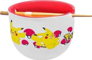 Pokmon ramen miska a hlky, drkov set