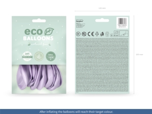 Balony Eco 30cm metalizovan, lila (1 bal. / 10 ks)