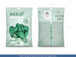 Balnky Eco 30cm pastelov, zelen (1 bal. / 100 ks)