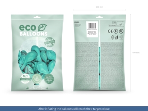 Eco Balnky 30cm pastelov, tmav mta (1 bal./100 ks)