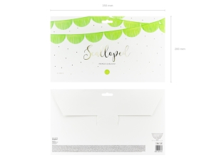 Papírová girlanda střapce, zelené jablko, 3m