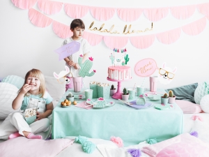 Baner Lama - Lalala Llama, zlatý, 12,5x82cm