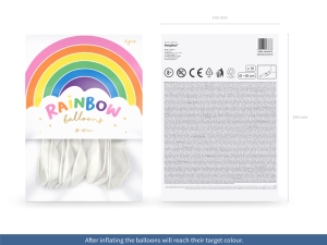 Balnky Rainbow 30cm pastelov, bl (1 bal. / 10 ks)