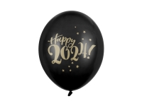 Balnky 30cm, Happy 2024!, Pastel Black (1 bal. / 50 ks)