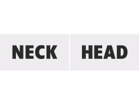 Paprov cedulky Head & Neck (1 balen / 2 ks)