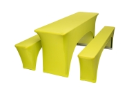 TENTino Elastick potah STANDARD na pivn set 200x50 - 200x70 cm Barva ubrusu: SVTLE ZELEN / APPLE GREEN