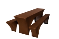 TENTino Elastick potah STANDARD na pivn set 220x50 - 220x70 cm Barva ubrusu: OKOLDOV HND / CHOCOLATE